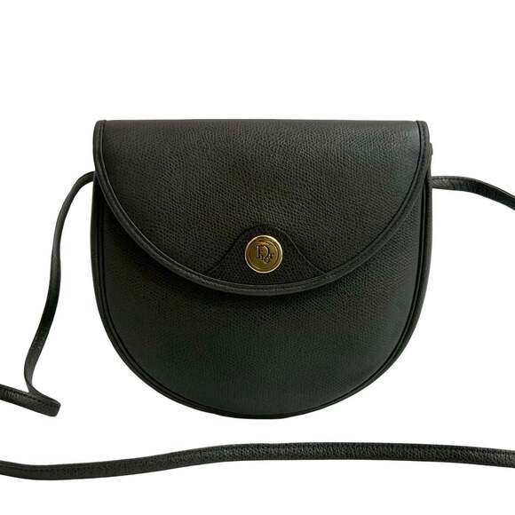 Dior Handbags - CHRISTIAN DIOR Gray Leather Pochette Shoulder Bag